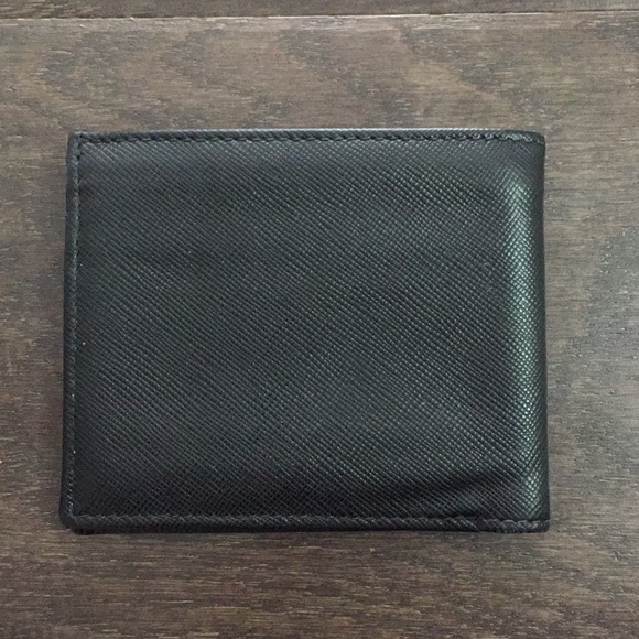 Prada Saffiano Black Leather Wallet - Picture 3 of 4